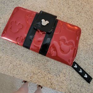 Loungefly Minnie Loves Mickey Red Wallet
